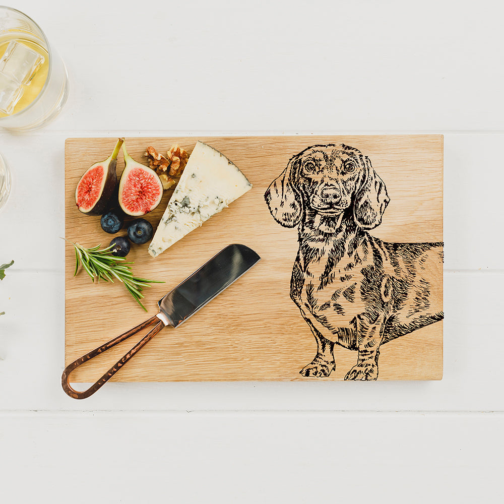 Dachshund Oak Serving & Cheese Board