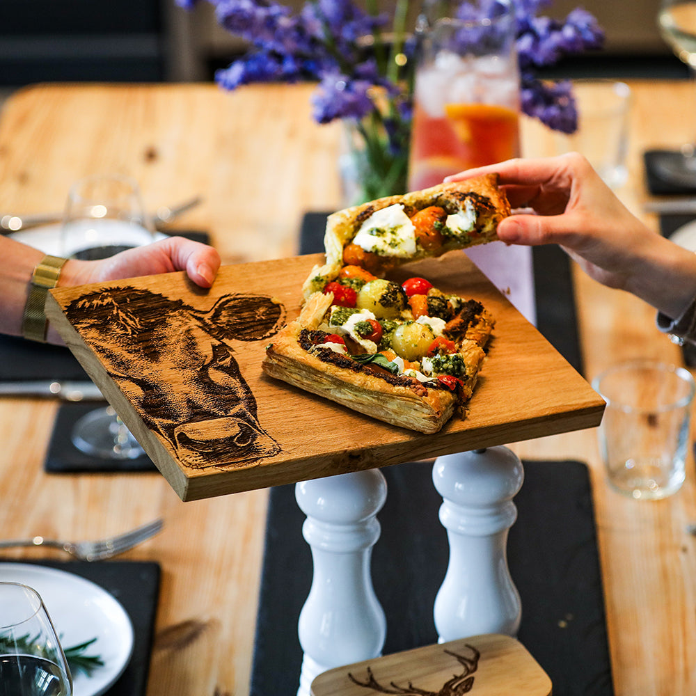 Jersey Cow Oak Serving & Cheese Board