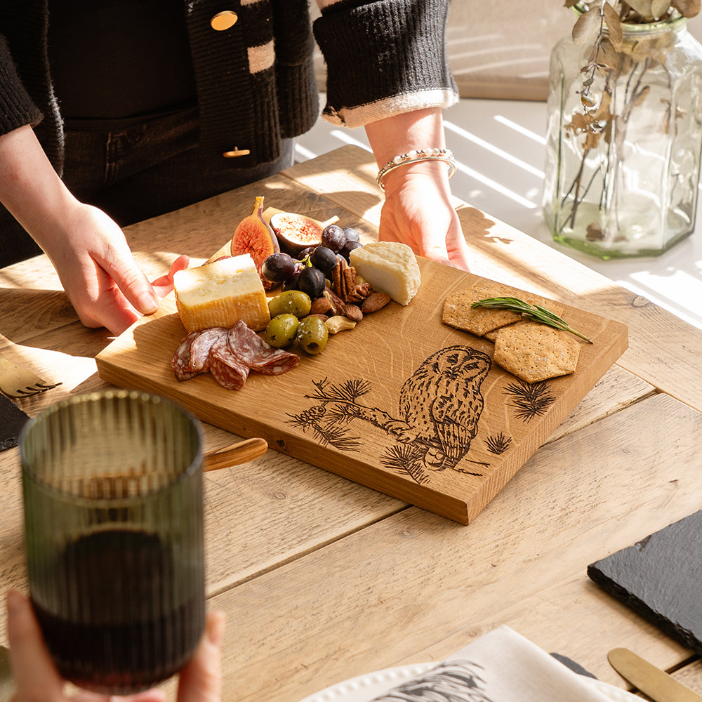 Tawny Owl Oak Serving / Cheese Board