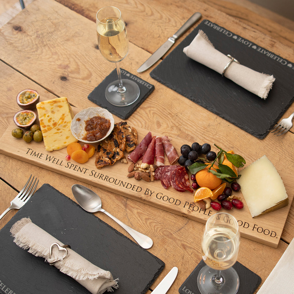 Time Well Spent Oak Serving Platter