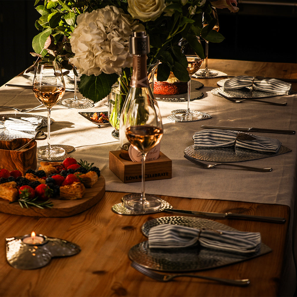 Hand Hammered Hearts - Set of 6