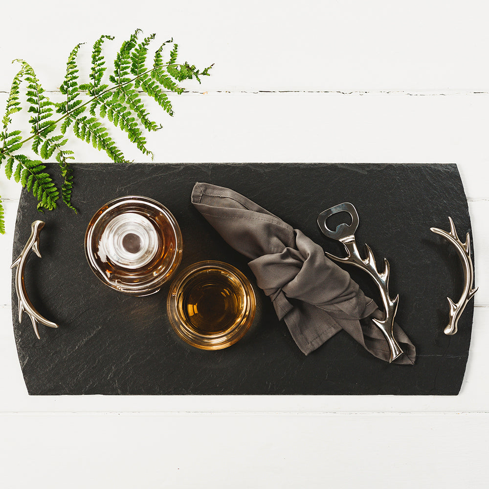 Antler Slate Serving Tray - Large