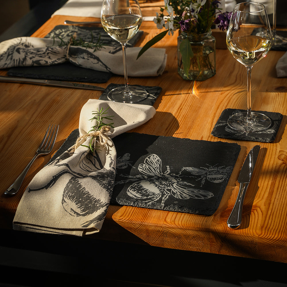 Bee Slate Place Mats - Set of 2