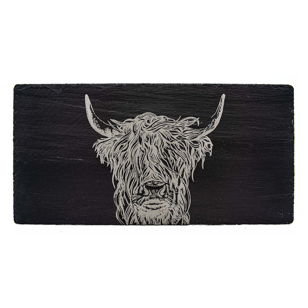 Highland Cow Slate Table Runner