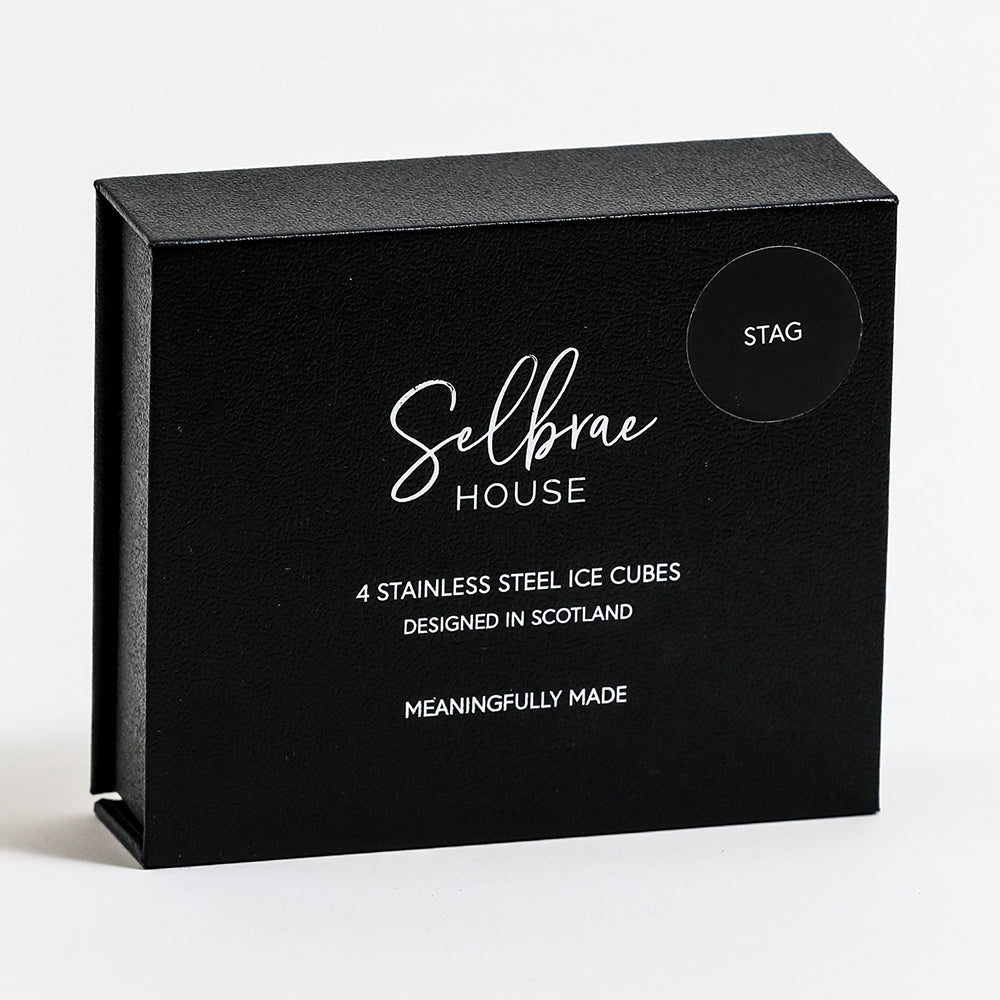 Stag Stainless Steel Ice Cubes - Set of 4