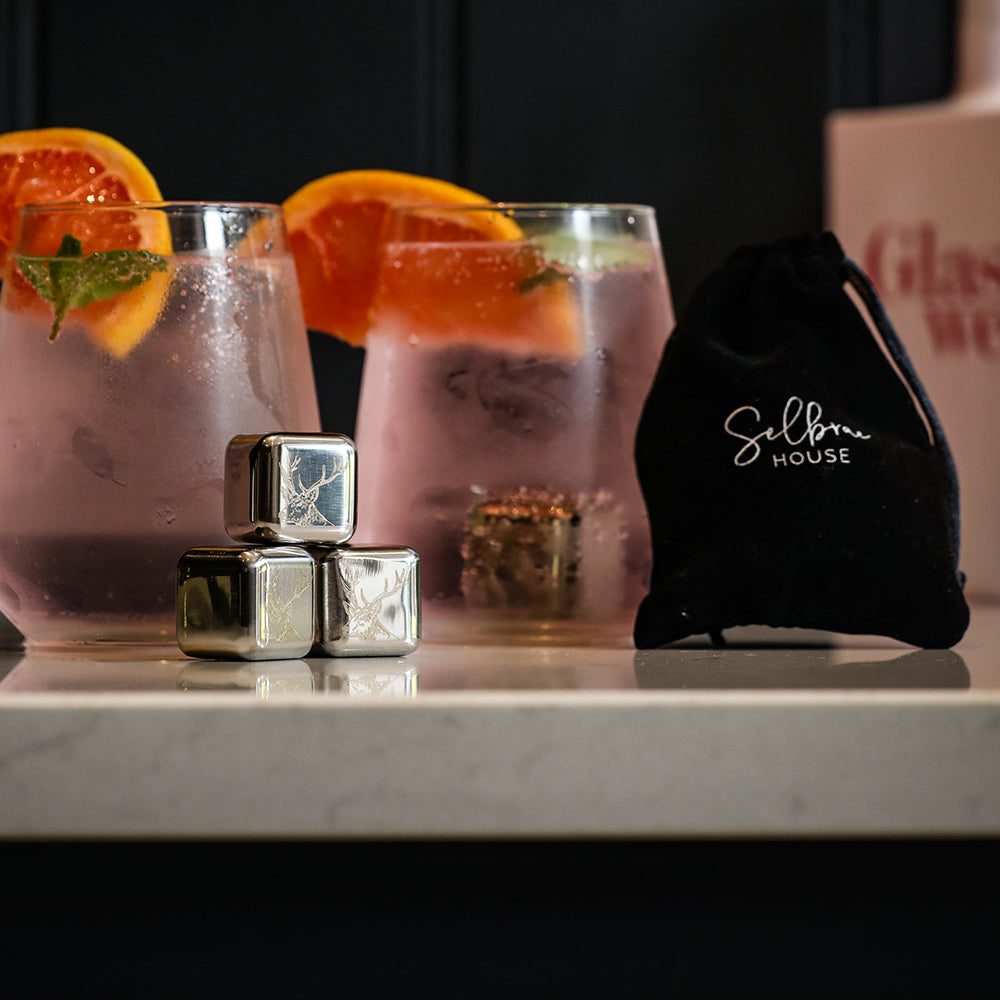 Stag Stainless Steel Ice Cubes - Set of 4