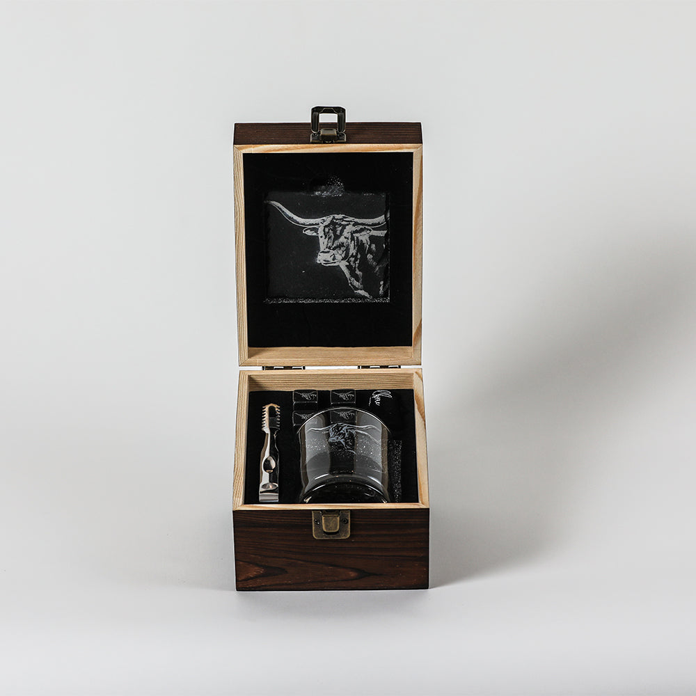 Texas Longhorn Drinks Set