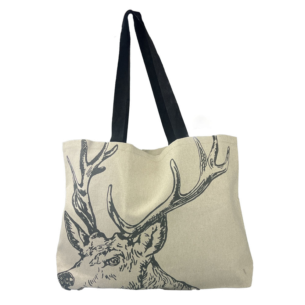 Stag Linen Tote Bag - Large