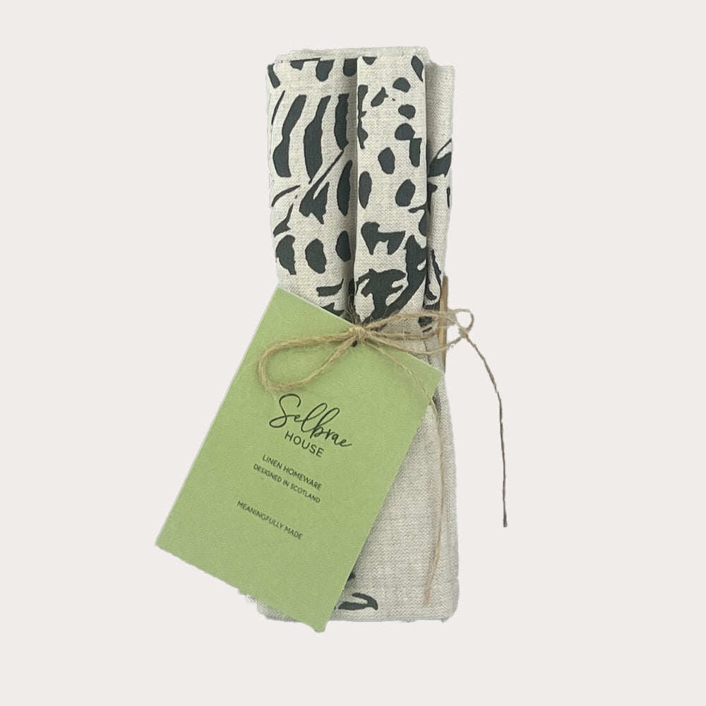 Pheasant Side Profile Linen Tea Towel