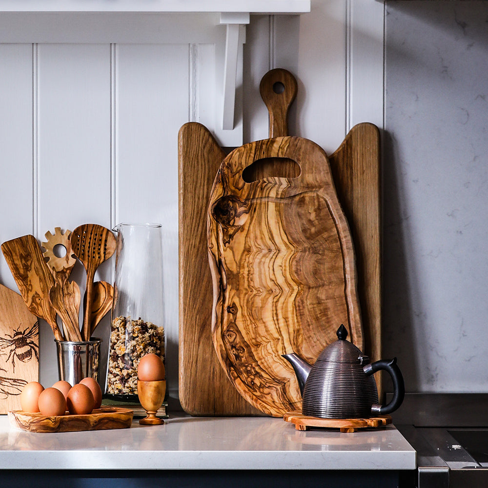Olive Wood Slotted Spoon