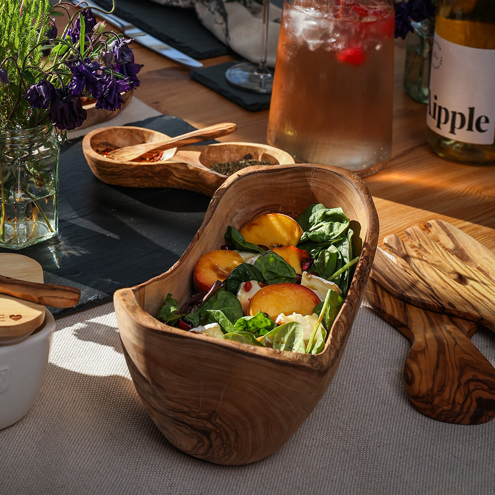 Olive Wood Rustic Bowl