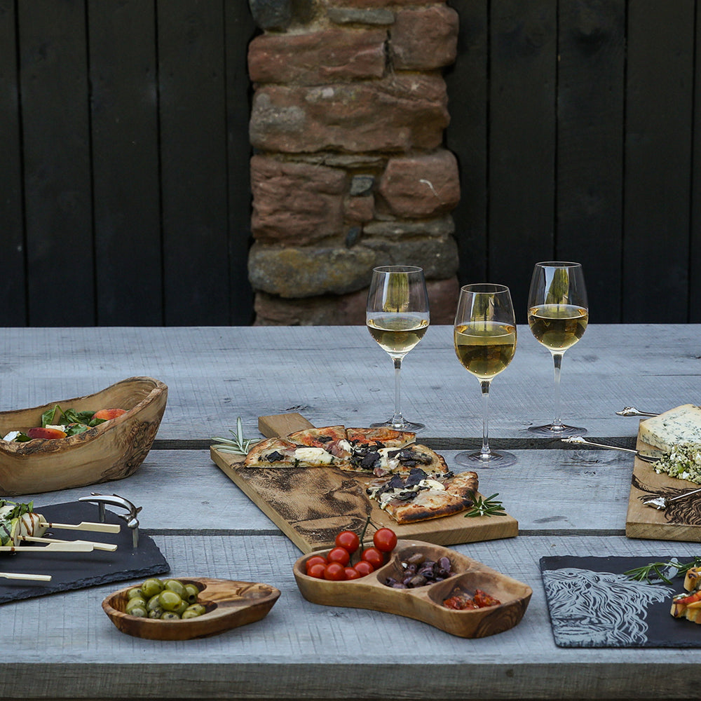 Olive Wood Antipasti Serving Bowl