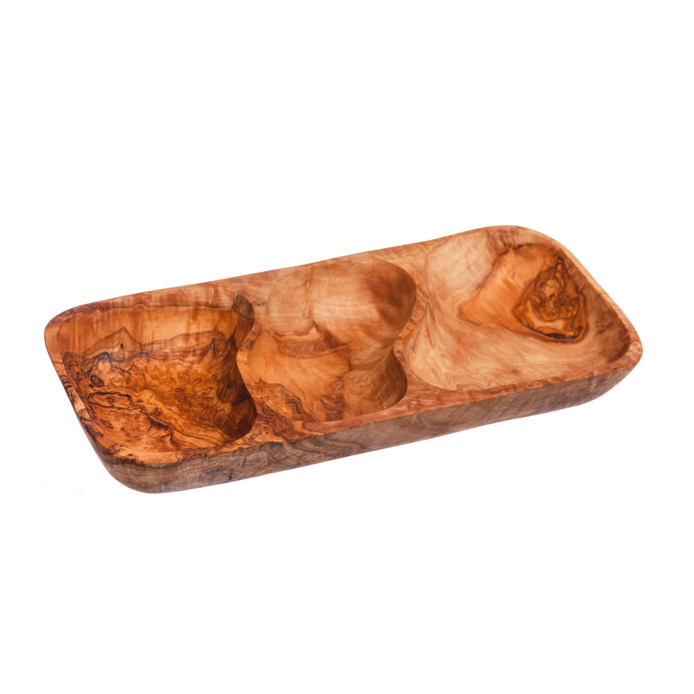 Olive Wood Antipasti Serving Bowl