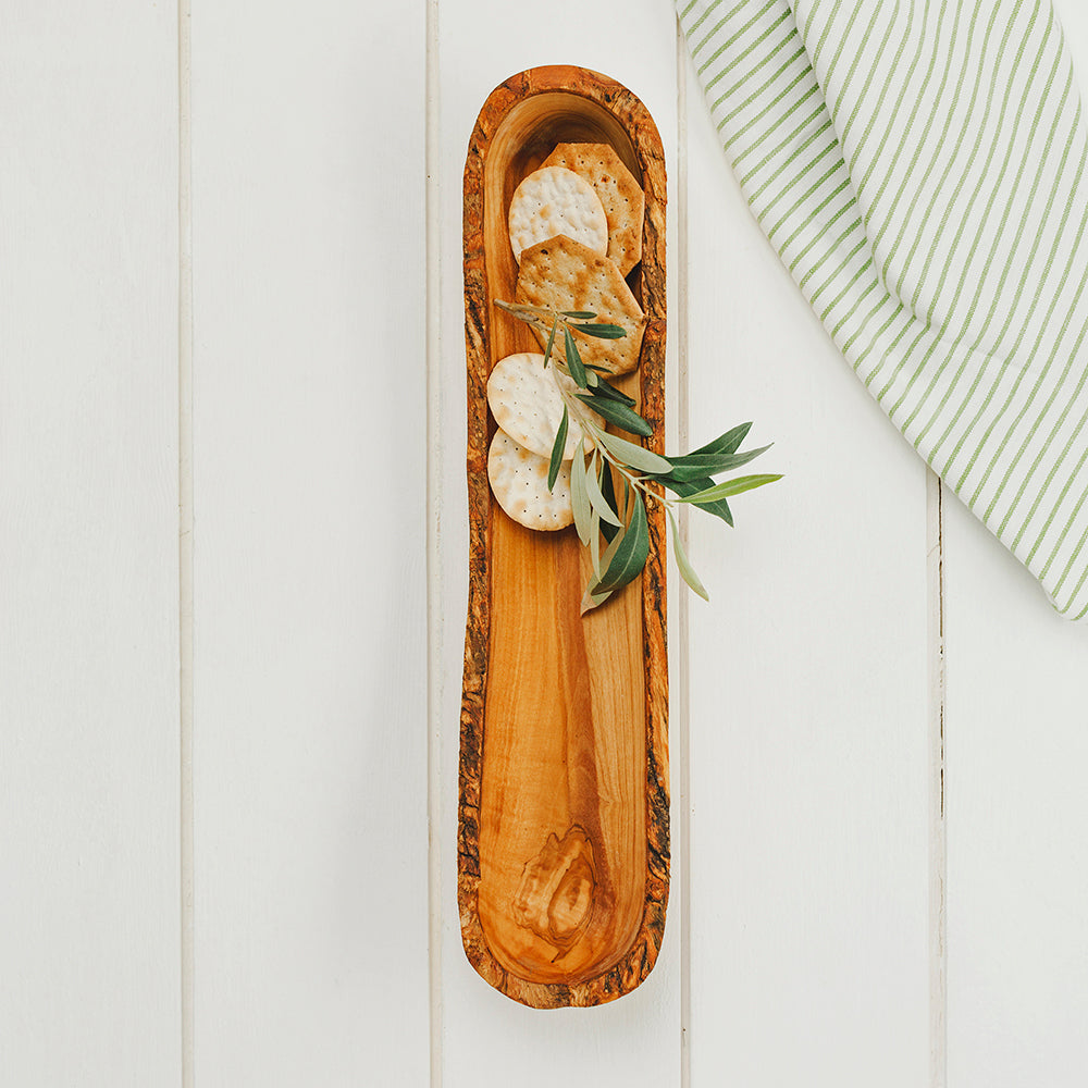 Olive Wood Artisan Bread Holder