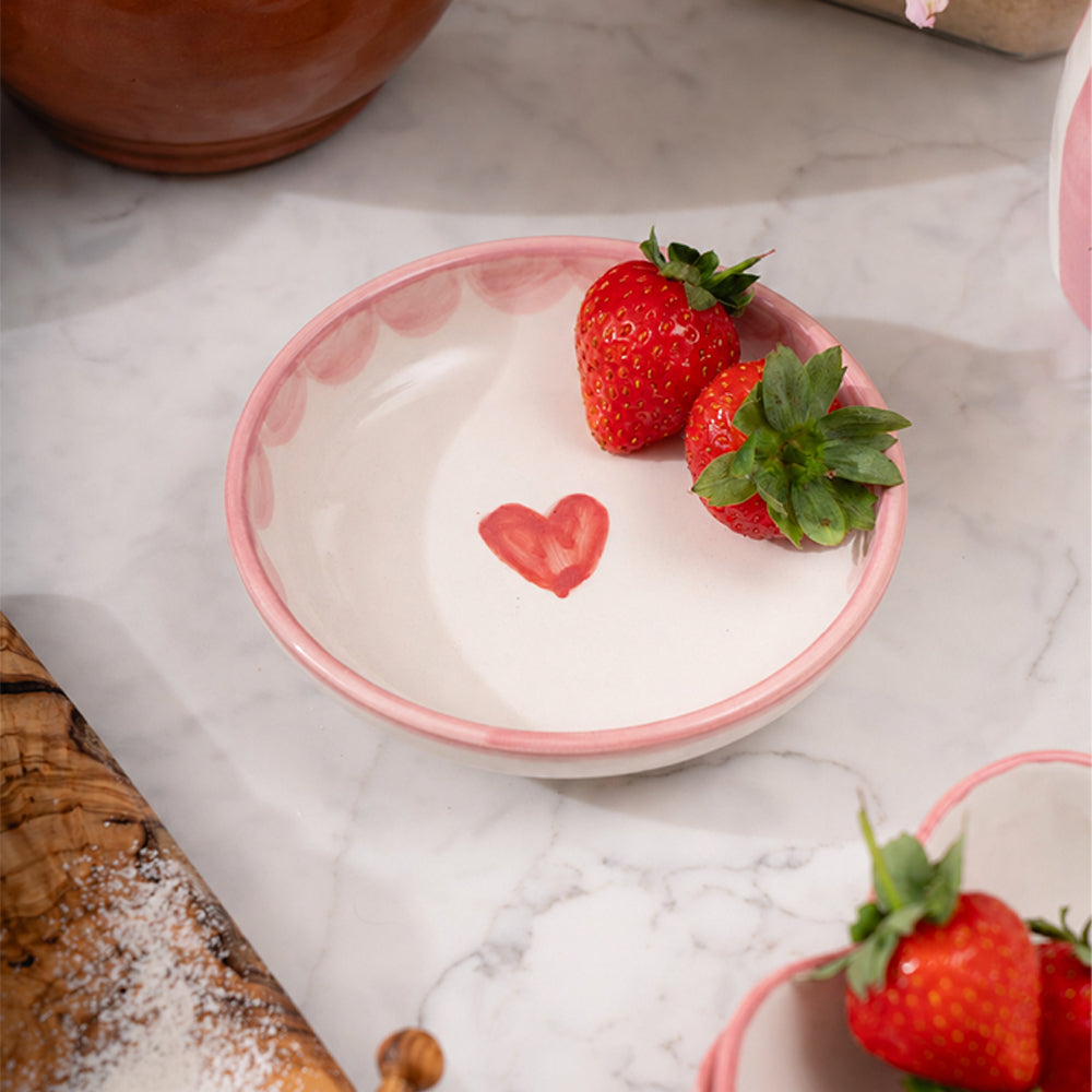 Pink Heart Mini Ceramic Dish