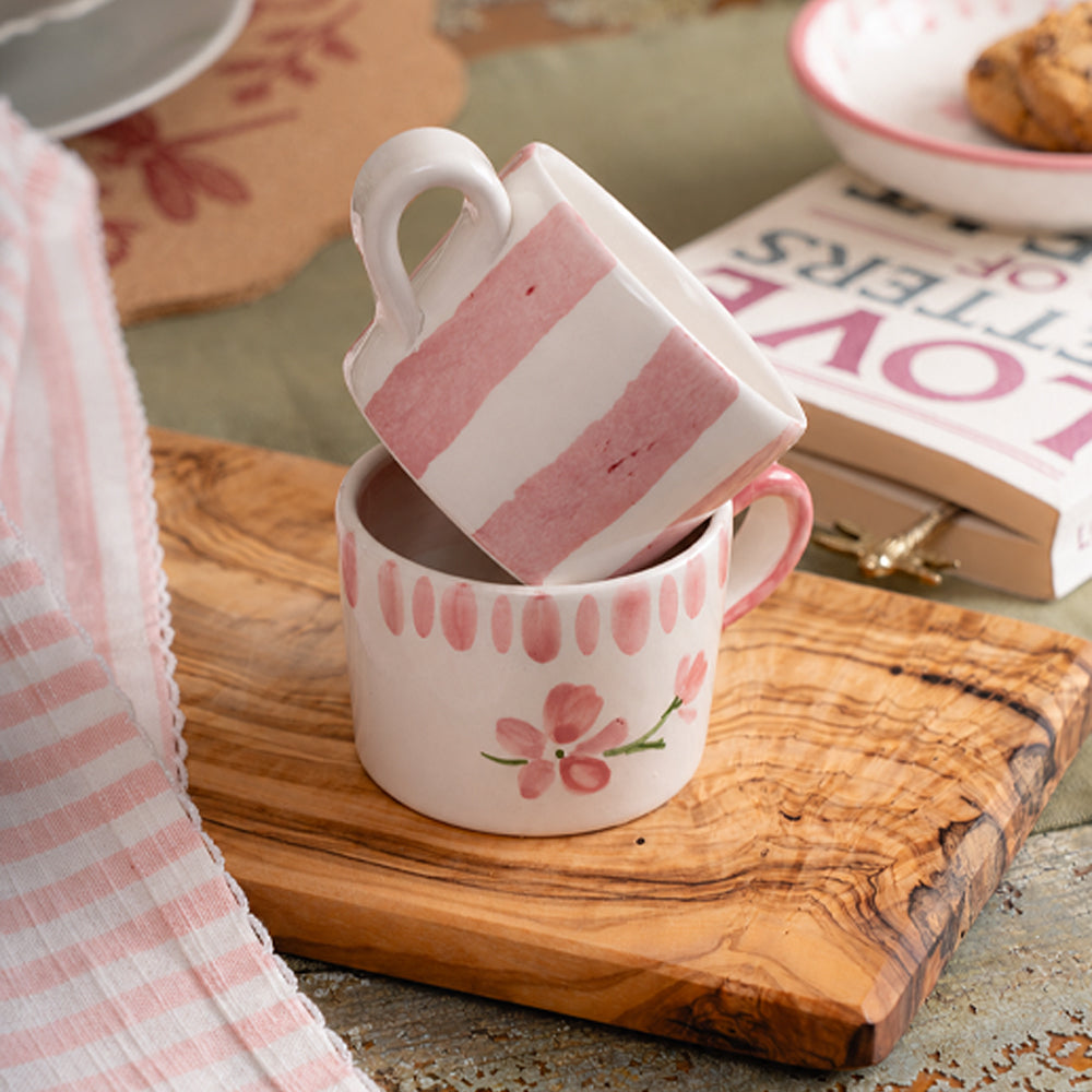 Bloom Stripe 2 Ceramic Espresso Cups