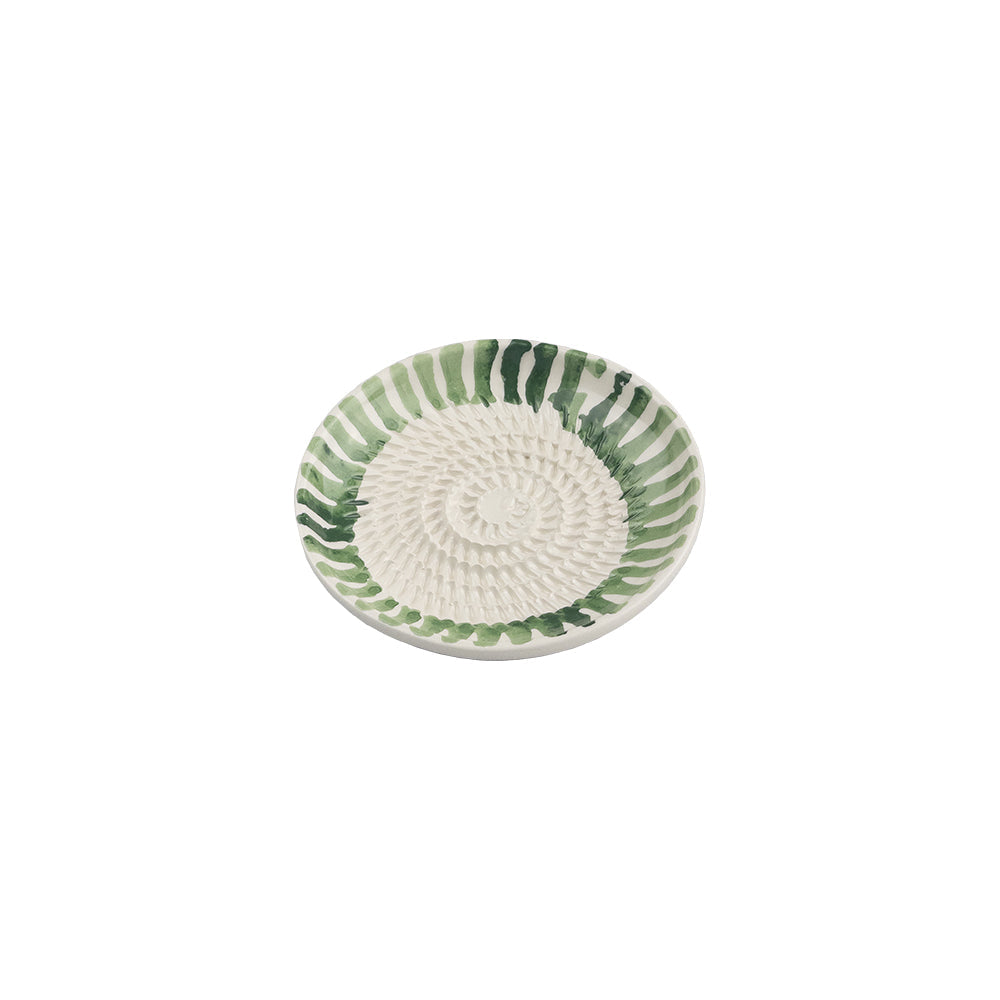 Green Stripe Ceramic Garlic Grater