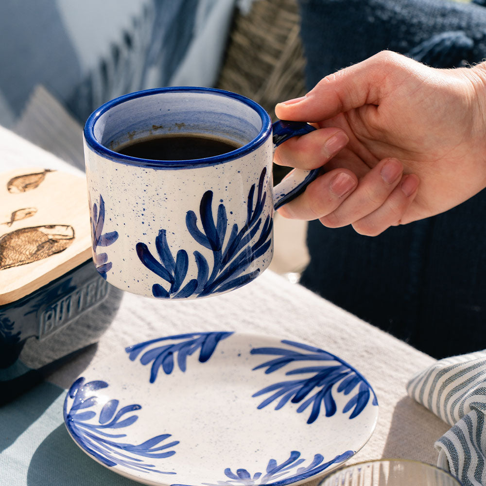 Coral Large Ceramic Mug