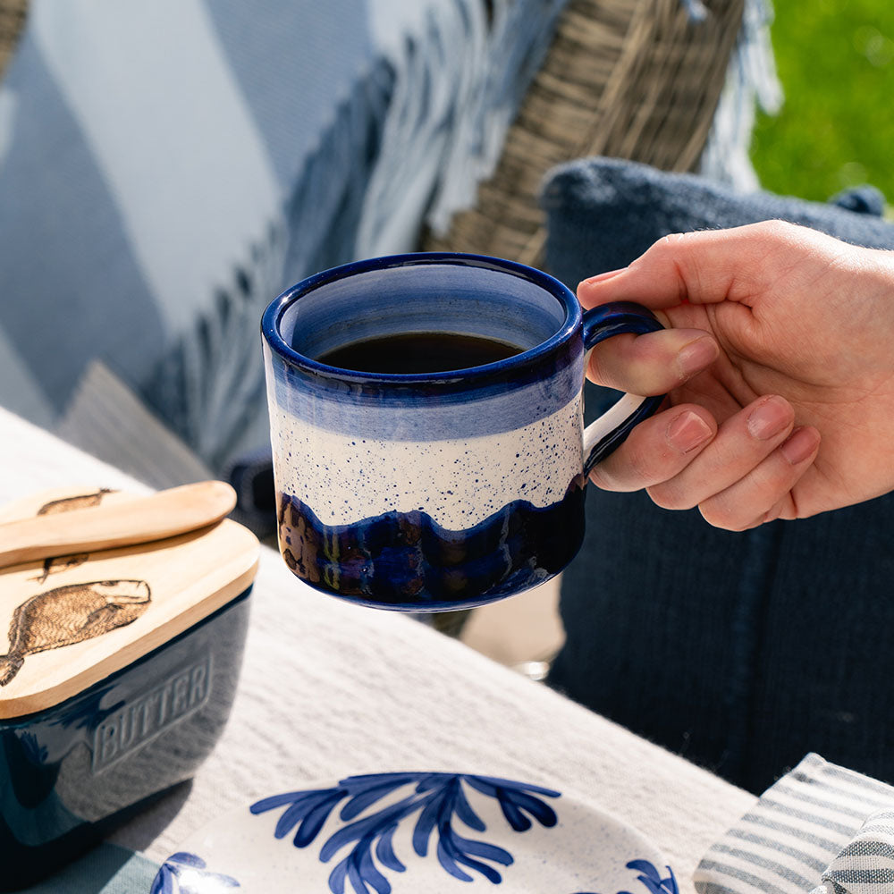 Wave Large Ceramic Mug