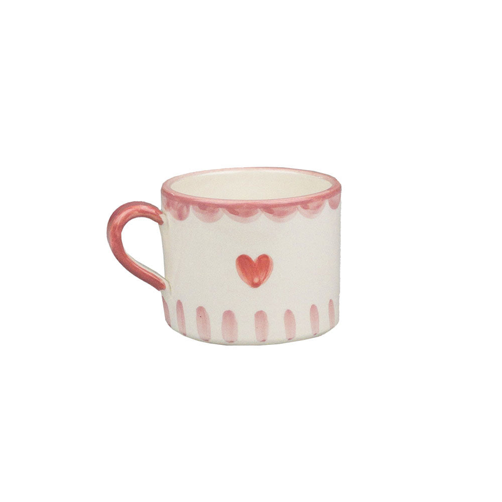 Pink Floral Large Ceramic Mug