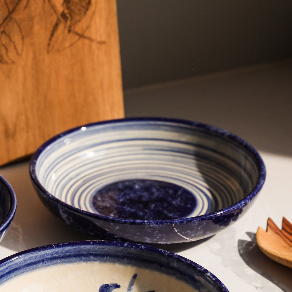 Ripple Ceramic Serving Bowl - Medium