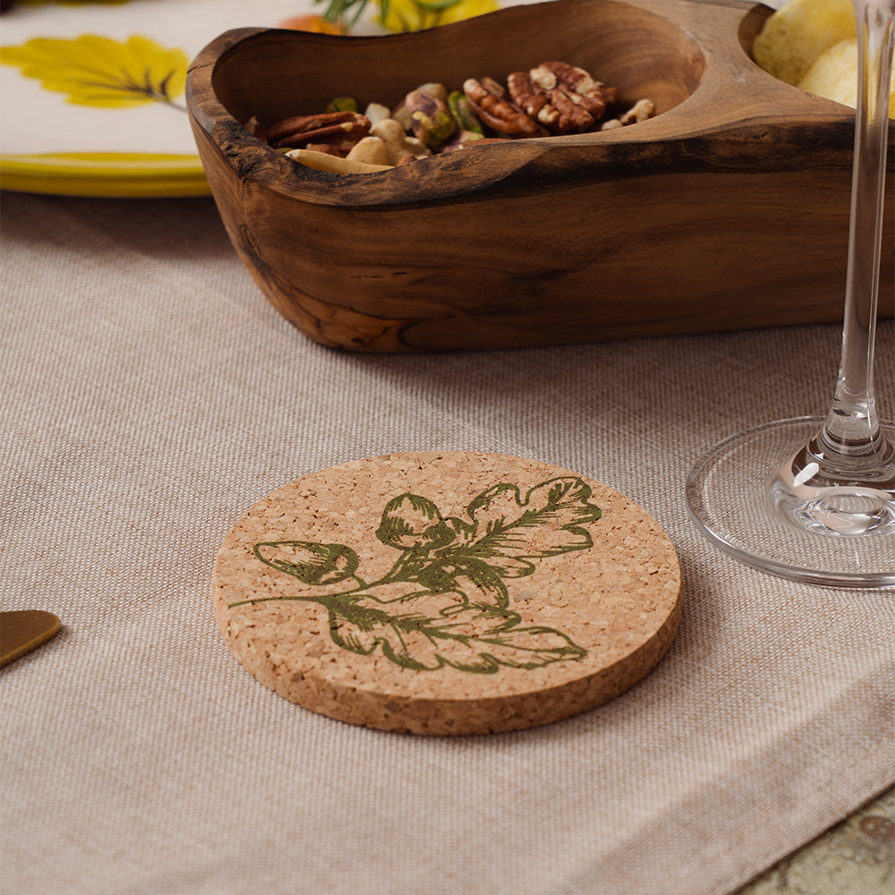 Acorn Cork Coaster
