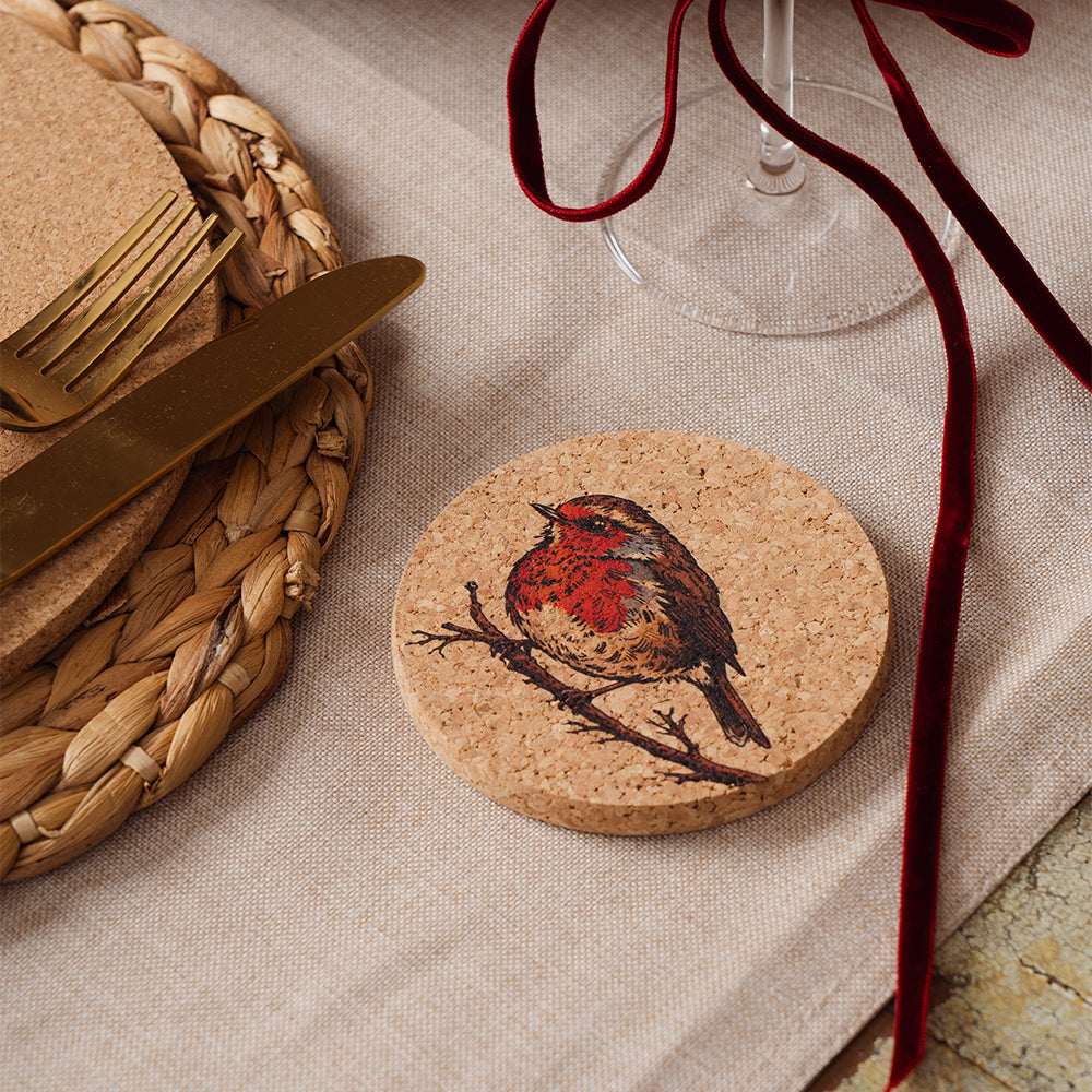 Robin Cork Coaster