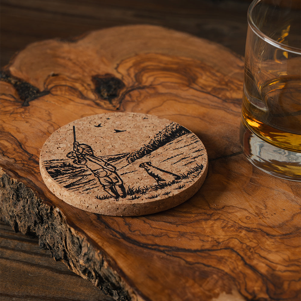 Shooting Cork Coaster