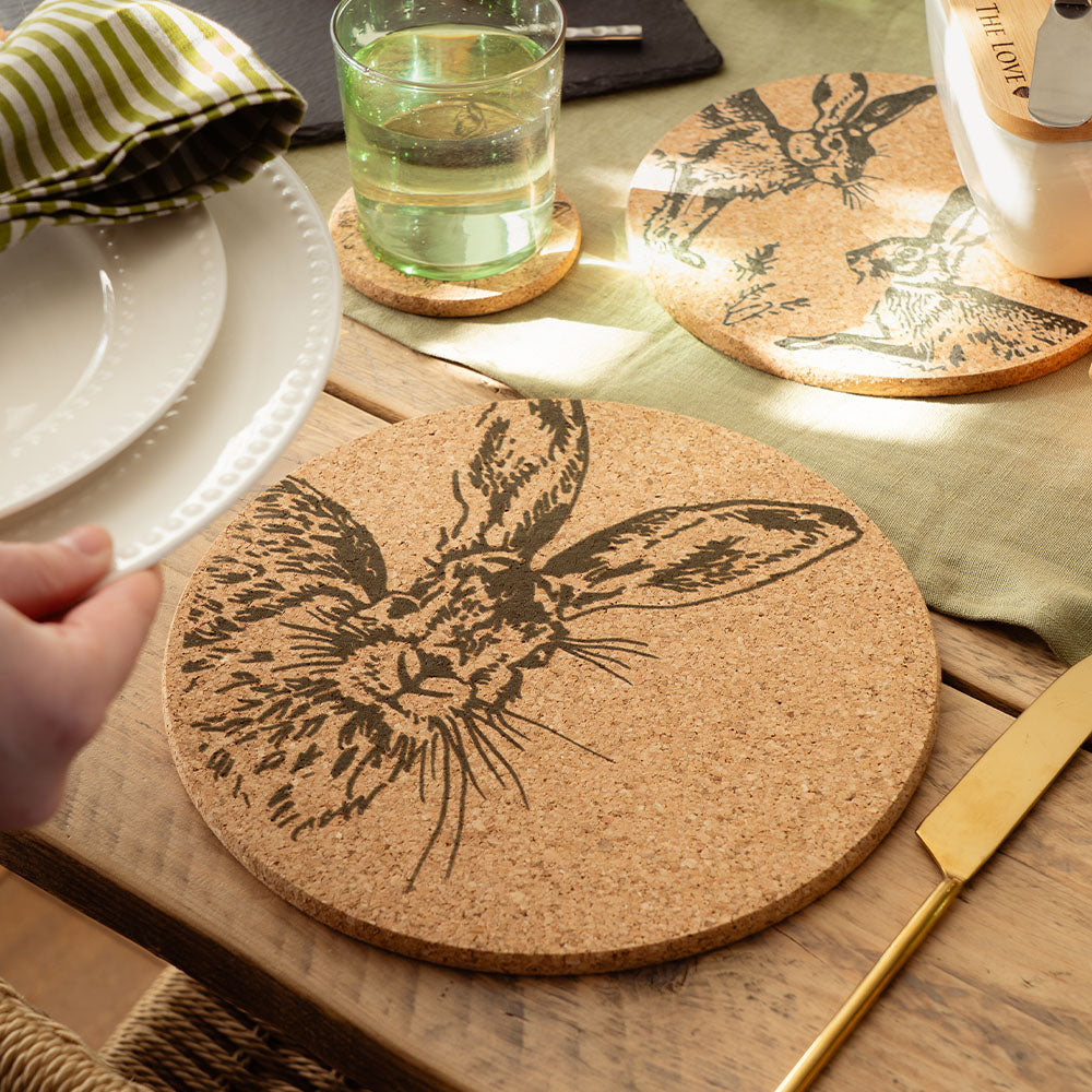 Hare Cork Place Mat
