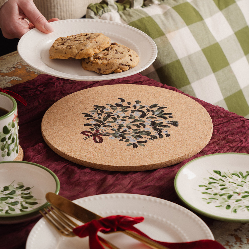 Mistletoe Cork Place Mat