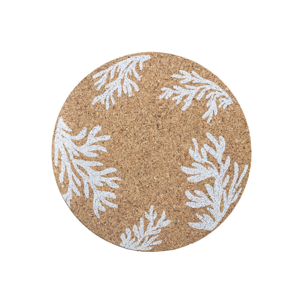 White Coral Cork Place Mat