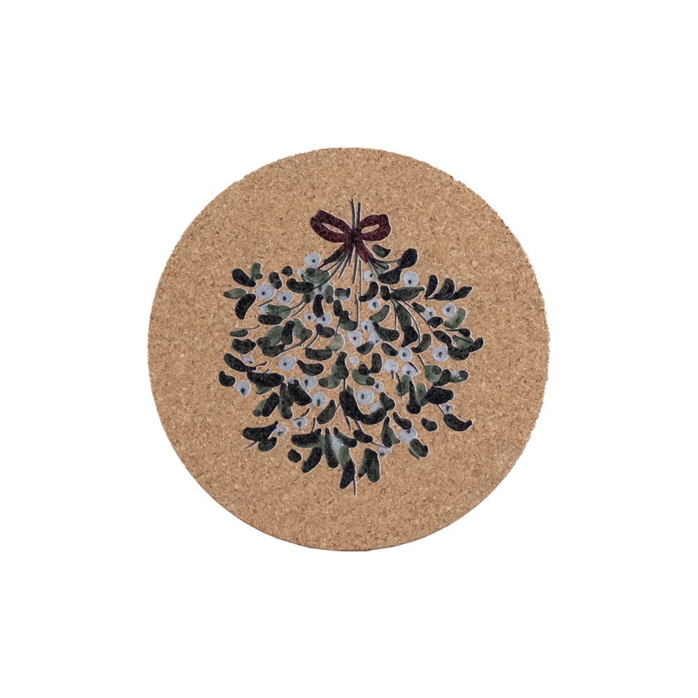 Mistletoe Cork Pot Stand