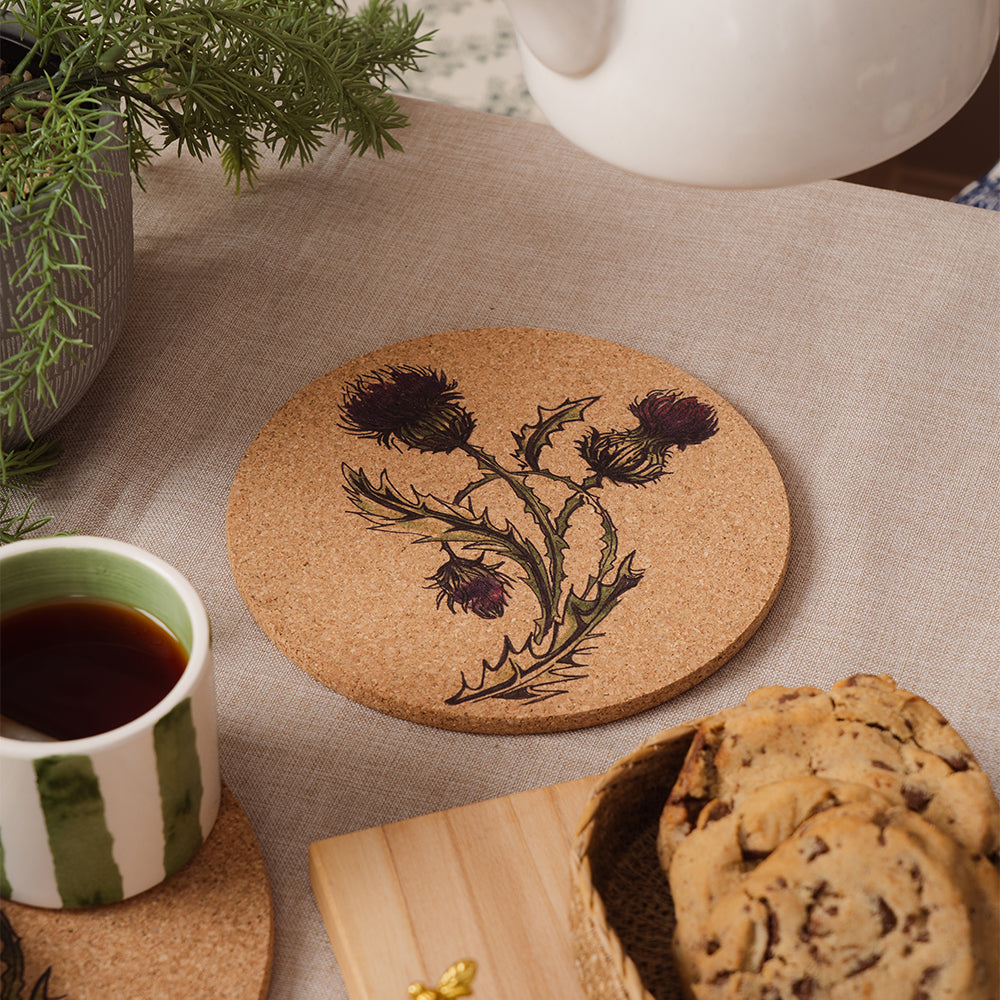 Thistle Cork Pot Stand