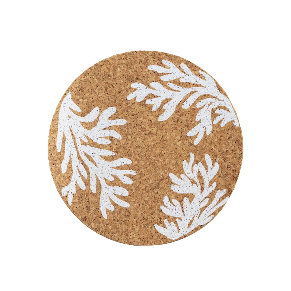 White Coral Cork Pot Stand