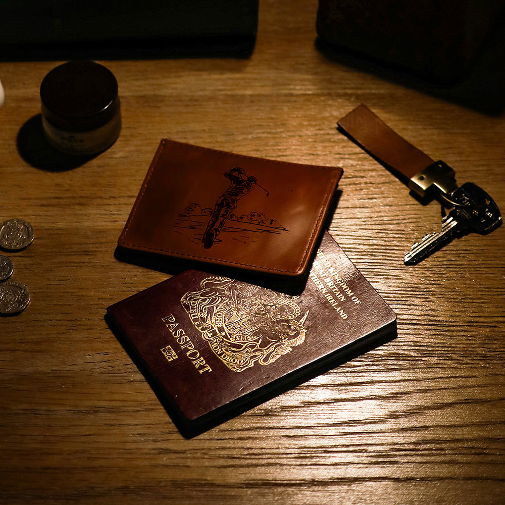 Golf Leather Card Wallet