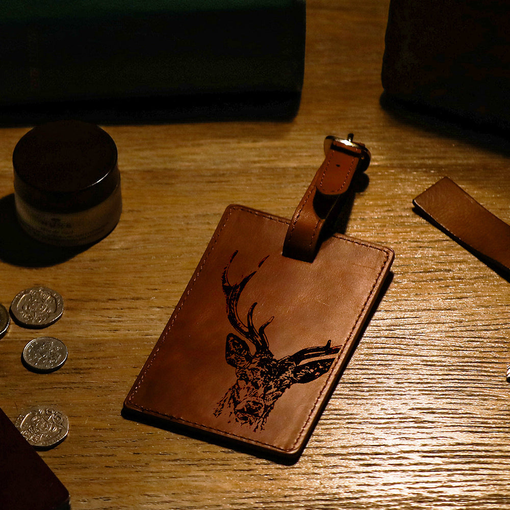 Stag Leather Luggage Tag