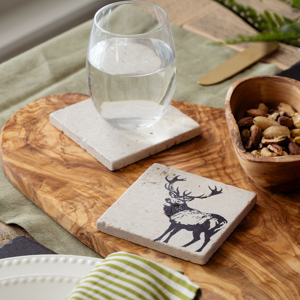 Stag Single Stone Coaster