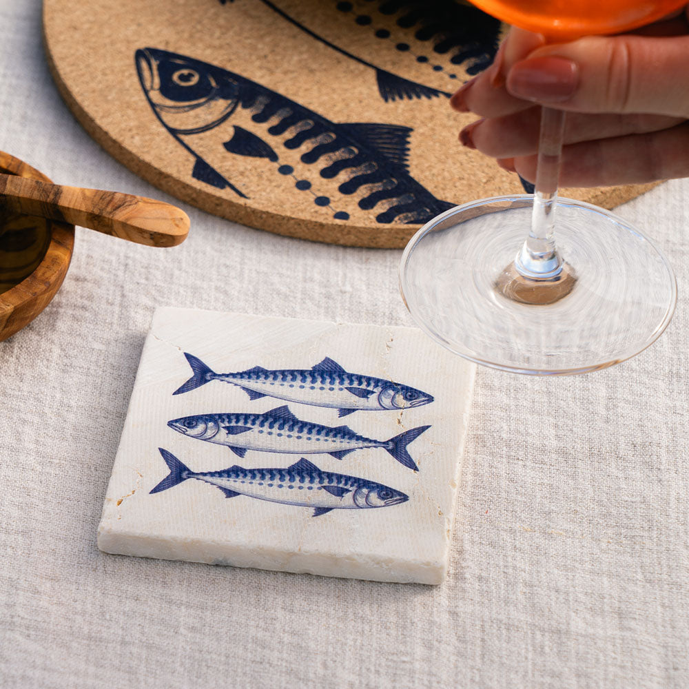Fish Repeat Single Stone Coaster