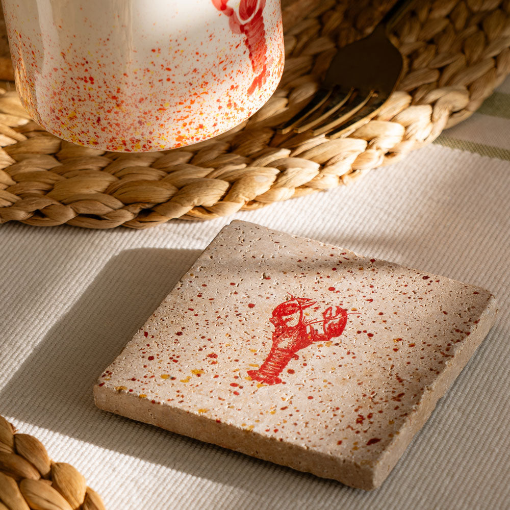 Red Lobster Single Stone Coaster