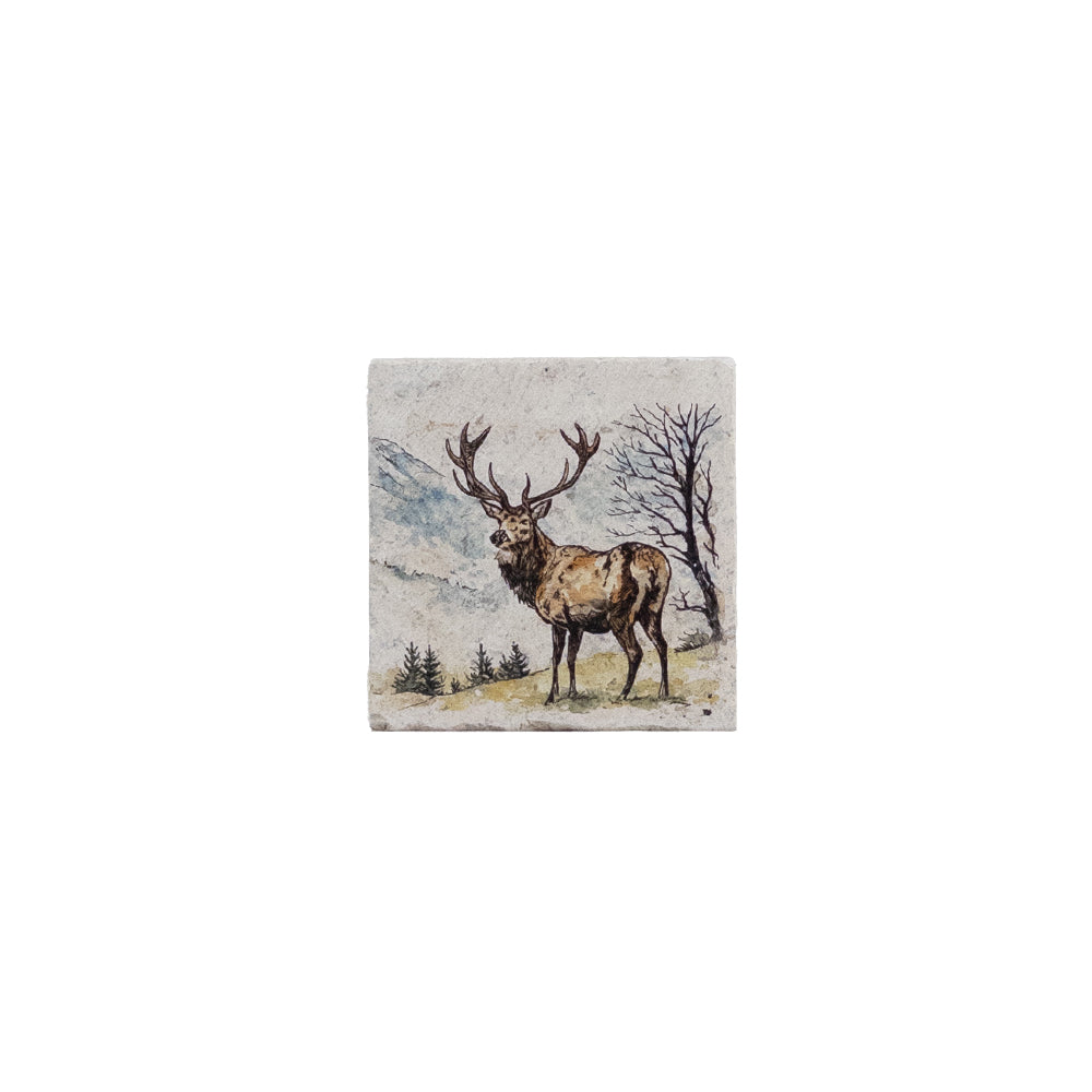 Scenic Stag Stone Coaster