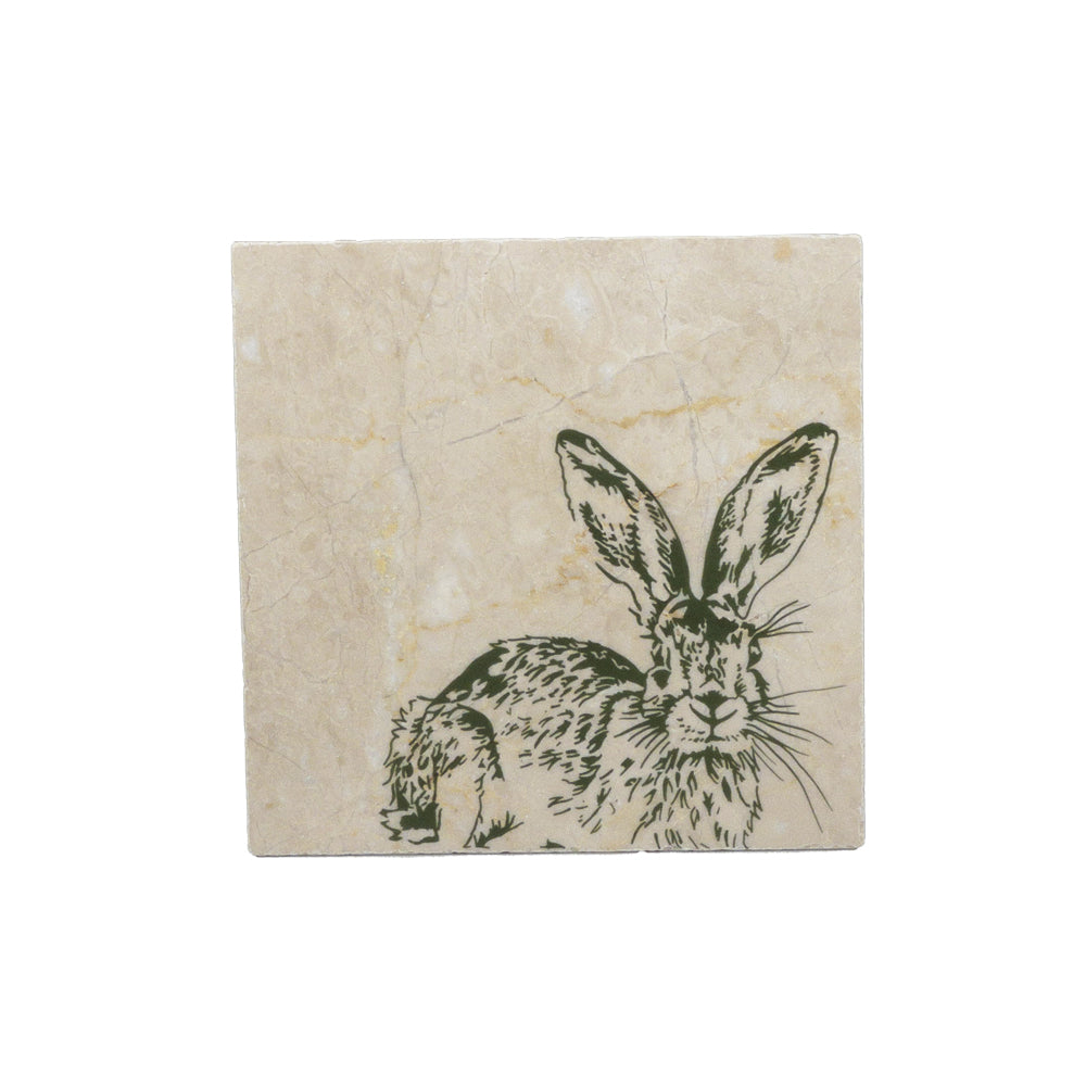 Hare Stone Pot Stand