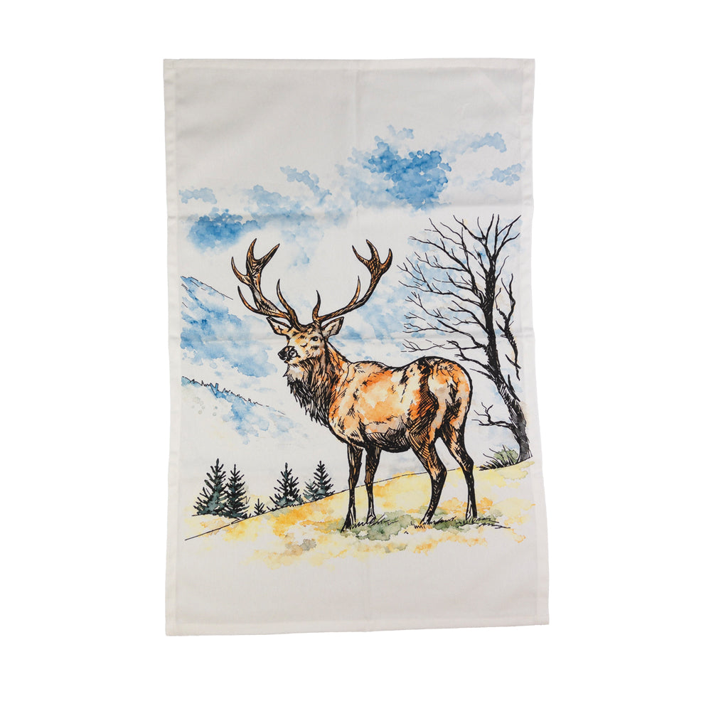 Scenic Stag Cotton Tea Towel