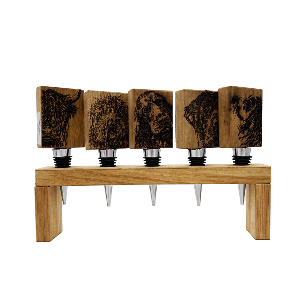 Wooden Bottle Stopper Display Stand