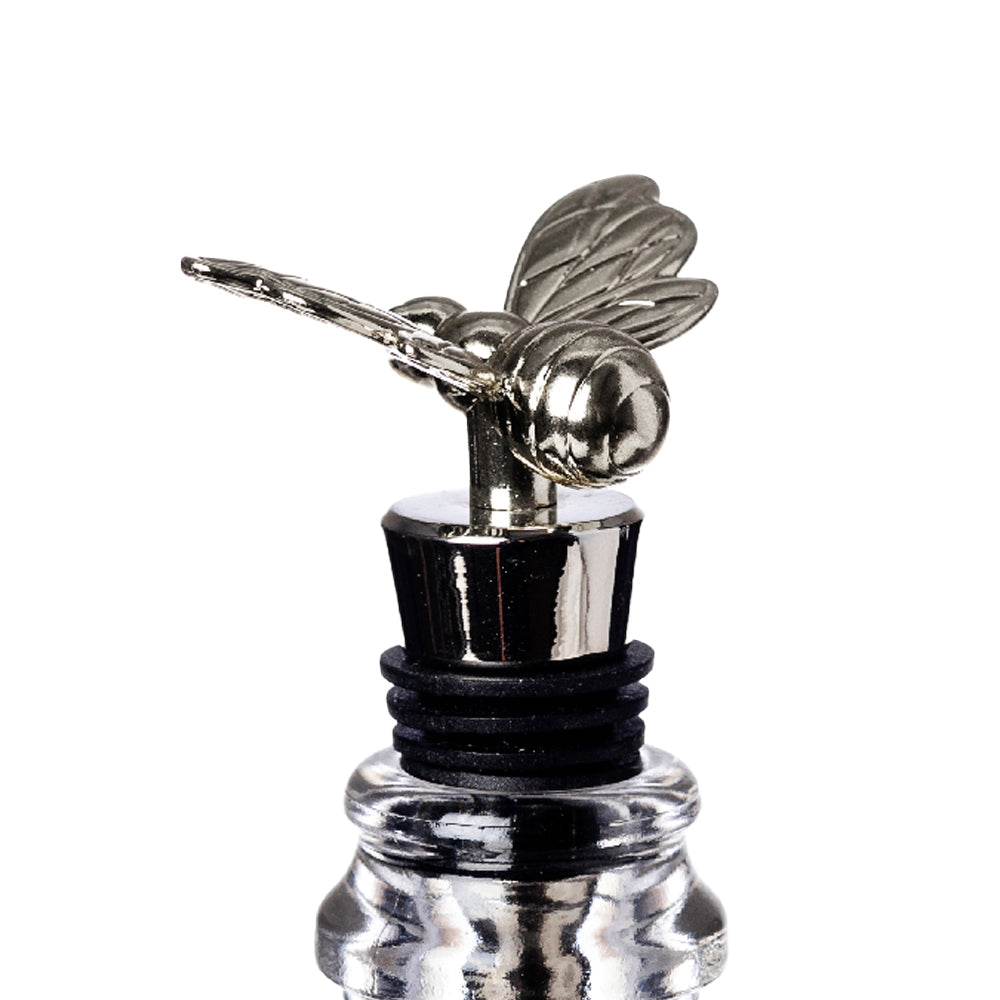 Silver Bee Bottle Stopper