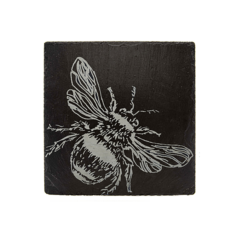 Bee Single Slate Coaster