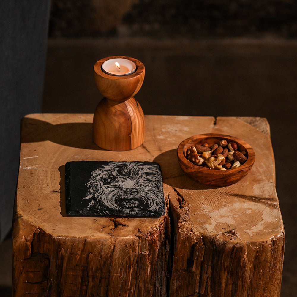 Cockapoo Single Slate Coaster