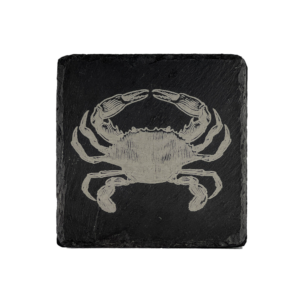 Crab Single Slate Coaster