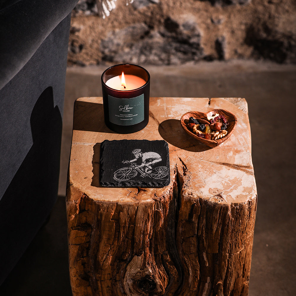 Cycling Single Slate Coaster