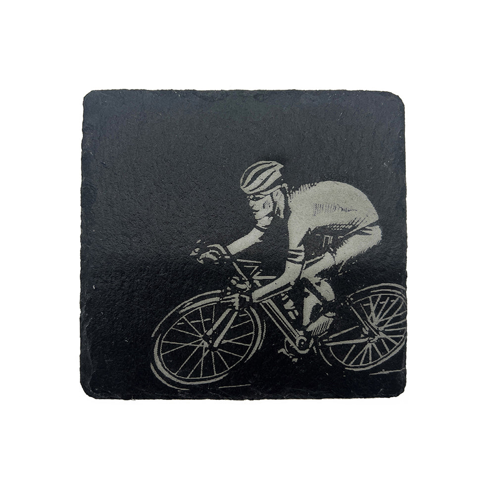 Cycling Single Slate Coaster