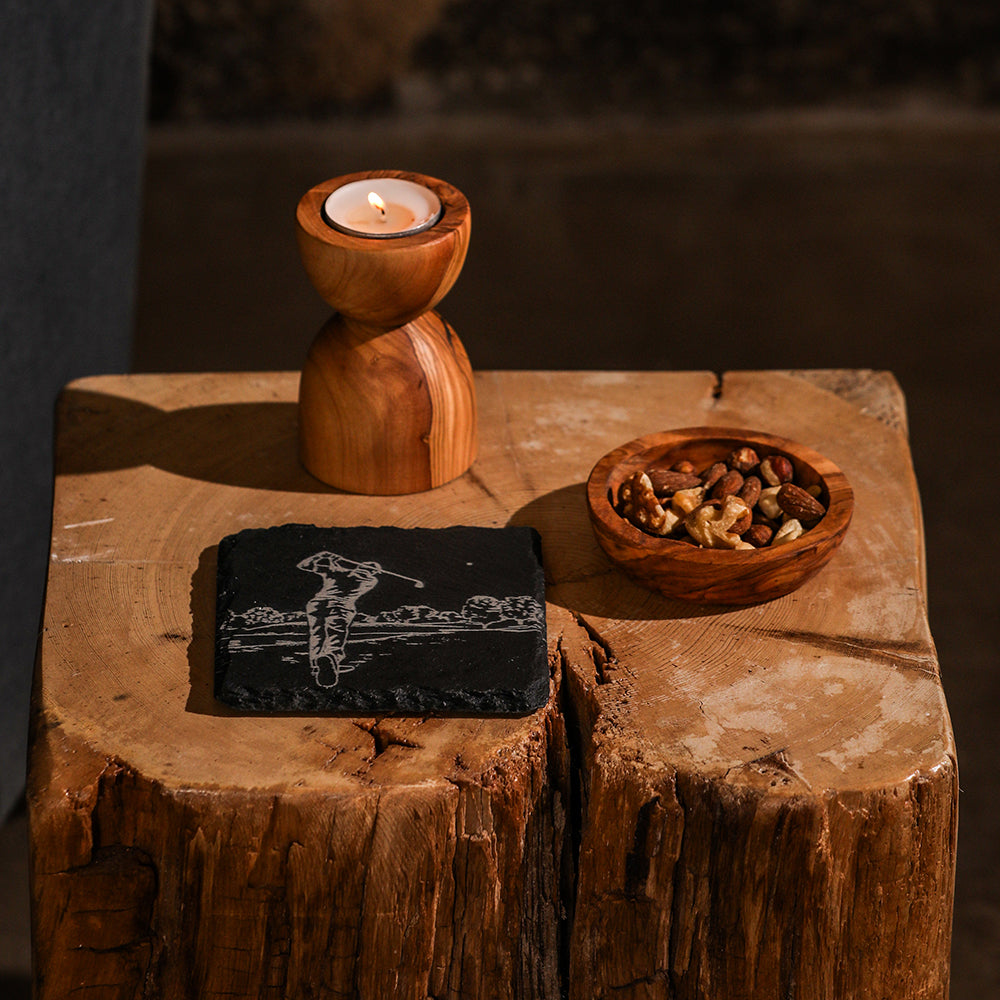 Golf Single Slate Coaster